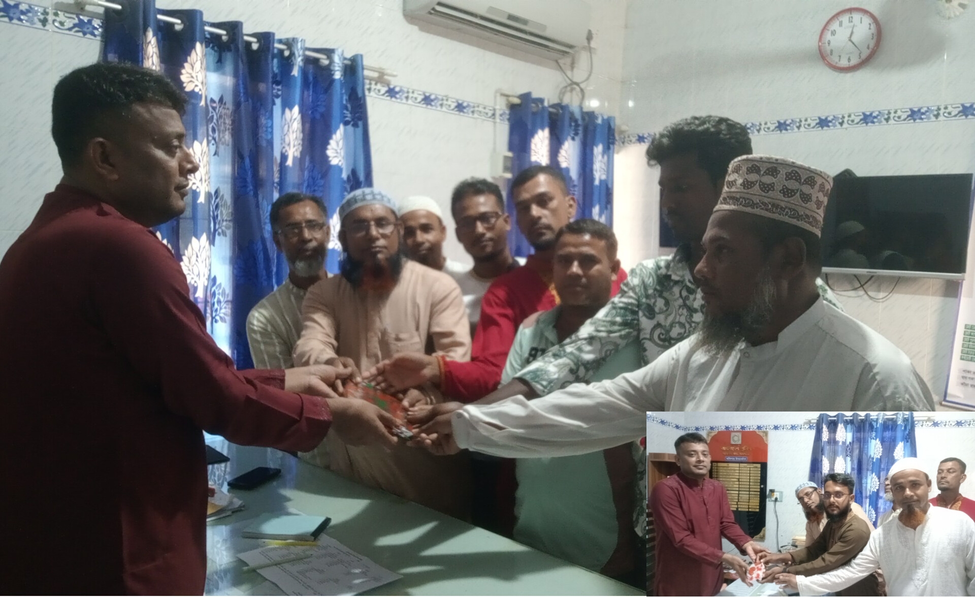 আশাশুনির নবাগত ওসির সঙ্গে কাদাকাটি জামায়াত নেতাদের মতবিনিময়