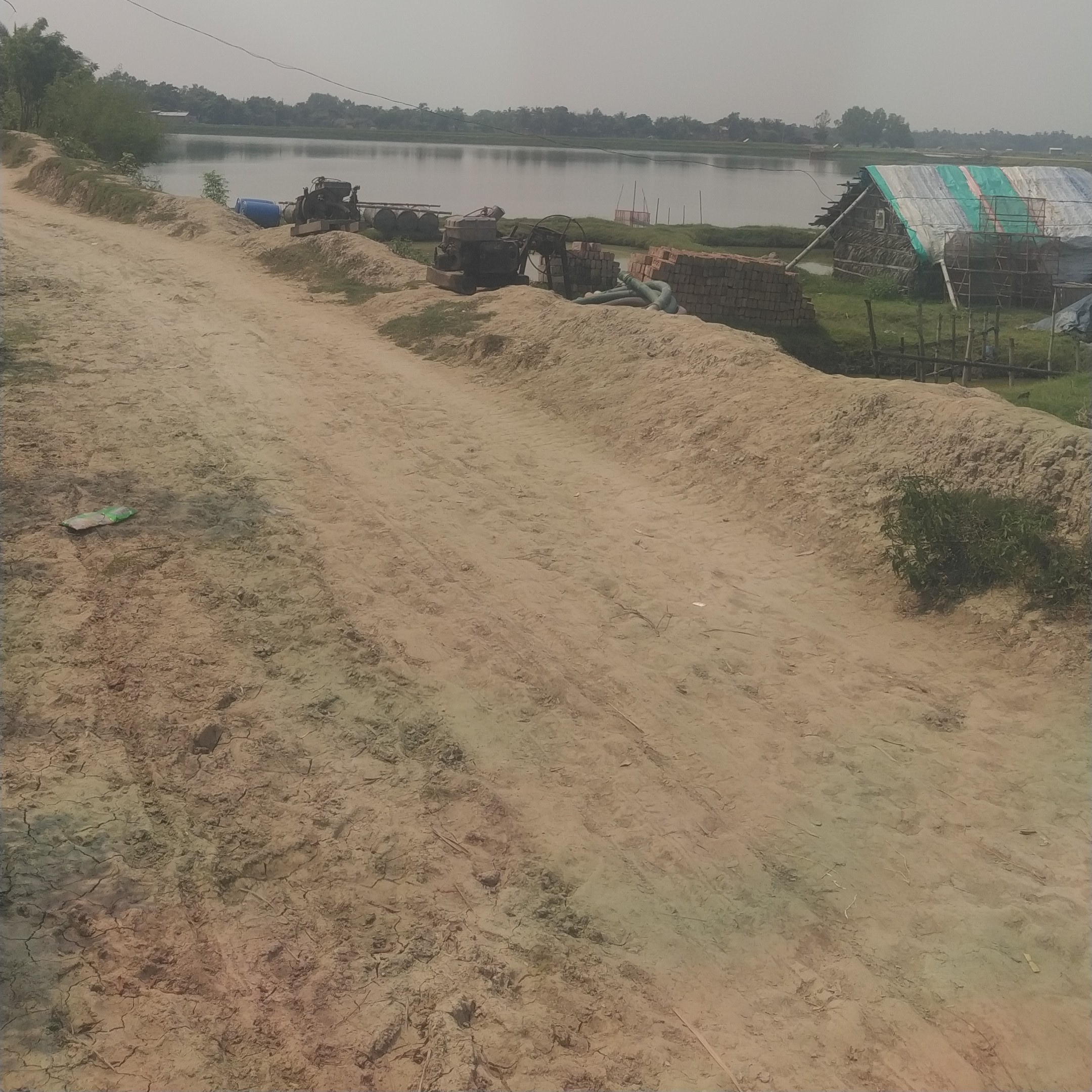 দেবহাটার কোমরপুরে বেহাল সড়ক
