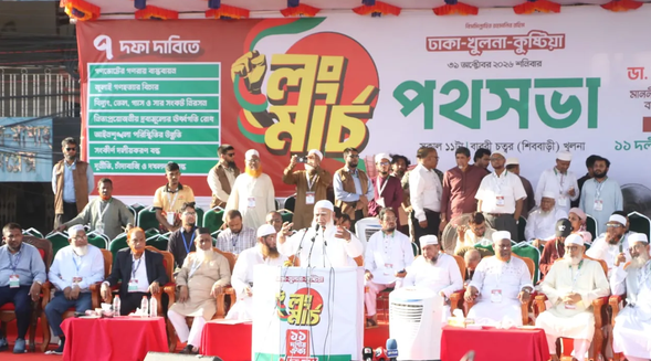 খুলনার পথসভা রূপ নিল জনসমুদ্রে